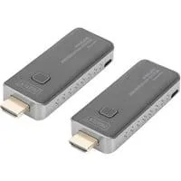 Click & Present Mini - Wireless DS-55319, HDMI Verlängerung schwarz/silber, Sendeeinheit + Empfängereinheit