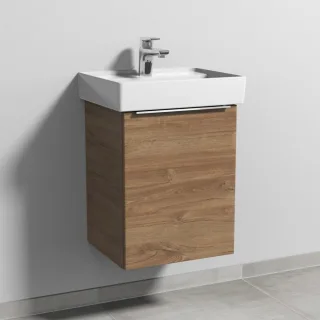 Sanipa 3way Waschtischunterbau zu Villeroy & Boch Collaro Waschtisch mit 1 Tür, Eiche-Kansas UM83159