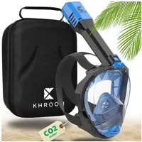 Khroom Schnorchel Schnorchelmaske Erwachsene Tauchermaske Vollgesichtsmaske Schnorcheln (geprüfte CO₂ Sicherheit, Vollgesichtsmaske Tauchmaske), Seaview Pro