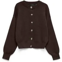 Vero Moda Strickjacke VMNOELLA LS O-NECK CARDIGAN BOO Materialmix