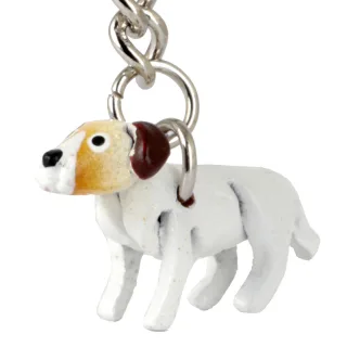Jack Russell Terrier Schl?sselanh?nger aus Leder