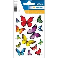 HERMA Sticker Herma Sticker DECOR Tiere Schmetterlingsvielfalt 3 Bl