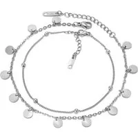 Kim Johanson Fußkette Pure (Set, 2-tlg), mit Kugeln und Plättchen, verstellbar