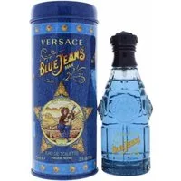 Versace Eau de Parfum Blue Jeans, Glasflakon, Parfüm EDP, Herrenduft