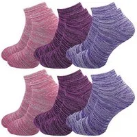 GAWILO Sneakersocken für Damen mit schicker Ringel Optik - perfekter Sitz ohne Verrutschen (6 Paar) atmungsaktiv dank hohem Baumwollanteil - hält Füße frisch & trocken