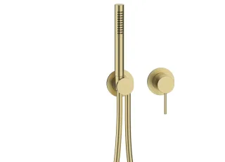Herzbach MODUL7 Hebelmischer-Farbset 1 Verbraucher Brass Steel, 70.701002.1.41 70.701002.1.41