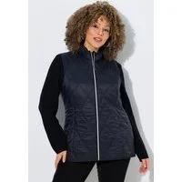 Ulla Popken Steppweste HYPRAR Steppweste wasserabweisend Stehkragen
