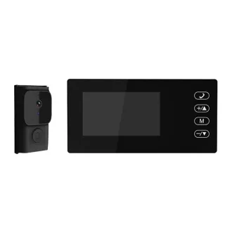 Yiroka MK-4XBSZJA 2.4G Video Doorbell with 4.3-inch Indoor Monitor Support IR Night Vision Two-way Intercom Smart Home V