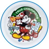 Disney Mickey Mouse Teller Kinder Teller mit Basis Premium Bicolor für Esstisch und Alltag