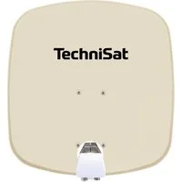 TechniSat DIGIDISH 45 mit Universal-Twin-LNB Sat-Spiegel (45 cm, Aluminium, Twin-LNB für 2 Teilnehmer, 1 Orbitposition, inkl. Wandhalterung)