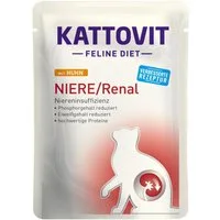 Kattovit Feline Diet Niere/Renal mit Huhn 85 g - 24 Stück, für: Katze