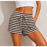 Worldclassca Shorts Worldclassca Gestreifte Shorts Jersey Sommer Relax Hose Streifen Neue Kollektion - Stilvolle und gemütliche Mode für Damen
