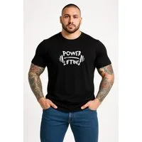 Banco T-Shirt Herren Kurzarm Fitness Sport Rundhals - Power Lifting Rundhalsausschnitt -formstabil & bequem
