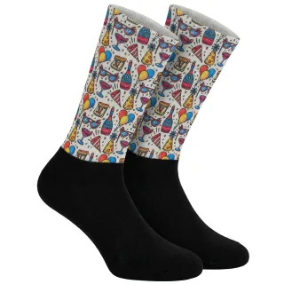 Lustige bedruckte lange Socken für Männer und Frauen