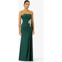 Kraimod Abendkleid mit Drapierung und Rücken-Schnürung