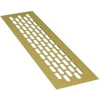 sossai® Lüftungsgitter Aluminium Belüftungsgitter Türgitter in Gold (1 St)