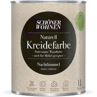 SCHÖNER WOHNEN FARBE Wandfarbe Schöner Wohnen Naturell Kreidefarbe 1,0 Ltr. Nachthimmel