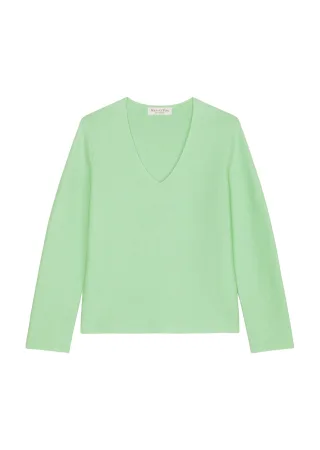 Marc OPolo Casual - V-Neck Pullover Loose grün - Gr. - S