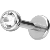 PIERCINGLINE Piercing-Set Titan Labret KRISTALL (Labrets, 1-tlg)