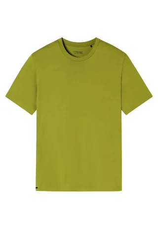 SCHIESSER - T-Shirt Rundhals grasgrün - Gr. - 50