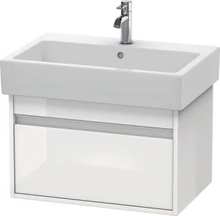 Duravit Ketho Waschtischunterbau wandhängend Weiß Hochglanz 650x440x410 mm - KT668402222 KT668402222