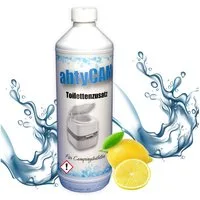 BlueCraft Sanitärflüssigkeit 1 L für mobile Camping Toiletten Sanitärzusatz Campingtoilettenreiniger (Toilettenzusatz WC Konzentrat Tankzusatz mit Citronenduft, [1-St. Sanitärkonzentrat für Abwassertank Zusatz für Chemietoiletten)