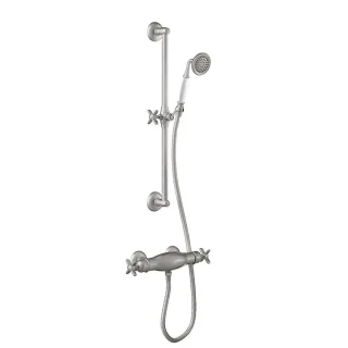 Tres Bausatz Thermostat Aufputz Duschsystem Duschstange: Länge 600 mm. , 24216402AC 24216402AC