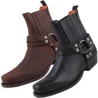 Dockers by Gerli 170102-NOS Stiefelette Biker-Boots mit dekorativem Stiefelband