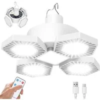 FELIXLEO LED Solarleuchte Solar LED Campinglampe 169 LEDs 8000lm 5 Modi Fernbedienung Powerbank