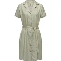 Ragwear Sommerkleid Sawira Gemustertes Midikleid mit Knopfleiste