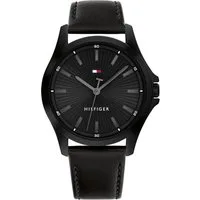 Tommy Hilfiger Quarzuhr BRUCE 1792190, Armbanduhr, Herrenuhr, Lederarmband, analog