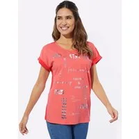 Sieh an! T-Shirt Kurzarm-Shirt Extra kurz