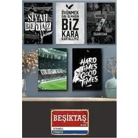 Jungengel Wandbild Besiktas Kartal Wandbehänge Set 6-Teilig BJK 1903 Carsi Wandposter, (6 St), Einfache Montage, Must have für jeden Besiktas Fan