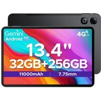 DOOGEE TABG6MAX 13.4'' Android 16 11000mAh 256GB mit Tastatur/Stift/Maus Tablet (13.4", 256 GB, Android 16, 4G, 13MP+8MP, Android 16, SIM-Karten-Support, FHD+ 90Hz)