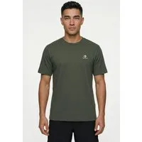 Converse T-Shirt STAR CHEV EMB TEE Kurzarm, mit Rundhalsausschnitt, ohne Verschluss, aus Baumwolle