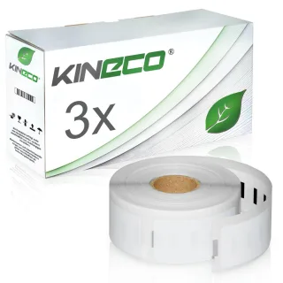 3 Etiketten für Dymo 11352 S0722520 25x54mm