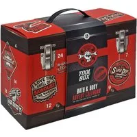 ACCENTRA Kosmetik-Adventskalender Körperpflege Adventskalender TOOL BOX für Männer Werkzeugkisten-Optik