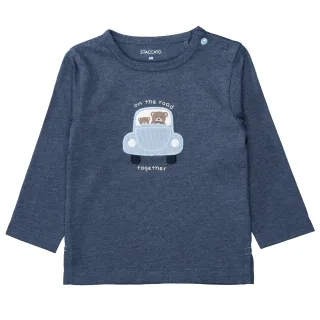 STACCATO - Kn.-Shirt deep blue mel. - Gr. - 74