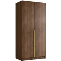 MIRJAN24 Kleiderschrank Bono I (mit zwei Drehtüren) Kleiderstange, Metallgriffe