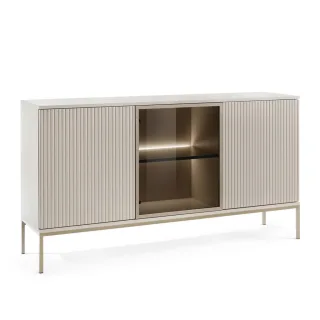 Komodee Sideboard, Kaschmir, Metall, 3 Fächer, 154x83x39 cm, Wohnzimmer, Kommoden & Sideboards, Sideboards