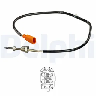 Delphi Abgastemperatursensor TS30164 Audi A3 Seat Leon Skoda Octavia VW Golf 1,6