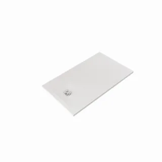 Kludi TERRA Duschwanne 08DW0253 70 x 120 x 3 cm, Abflussabdeckung inkl., Mattweiß
