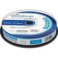 Mediarange Blu-ray-Rohling 10 Rohlinge Blu-ray BD-R Dual Layer full printable 50GB 6x Spindel