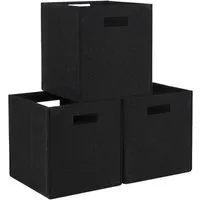 Youyijia Aufbewahrungsbox Filz-Aufbewahrungsbox 31x31x31 cm – Faltbare Regalbox, Organizer-Korb
