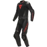 Dainese Motorradkombi Demon Sprint S/T 2-Teiler Motorrad Lederkombi Atmungsaktiv,Ellenbogenprotektoren enthalten,Hüftprotektoren enth