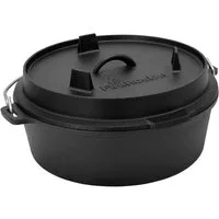 FireRocket Grilltopf Dutch Oven 6qt 5,5L Premium Gusseisen Feuertopf, (Dutch Oven)