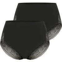 YSABEL MORA Shapingpants Special You (2er Pack) florale Spitze, elastisch, Form-Effekt