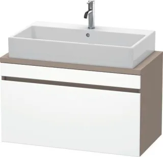 Duravit DuraStyle Konsolenwaschtischunterbau wandhängend Weiß & Basalt Matt 900x478x512 mm - DS53030 DS530301843