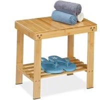 relaxdays Badhocker aus Bambus