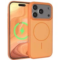 EAZY CASE Handyhülle Slim Outdoor MagSafe Case für Apple iPhone 17 Pro 6,3 Zoll, Robustes Slim Case mit MagSafe Kompatibilität in Orange